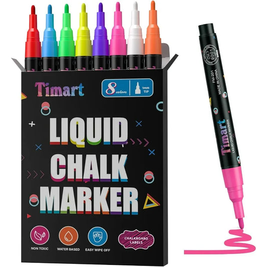 Liquid Chalk Markers Pens - 8 pack